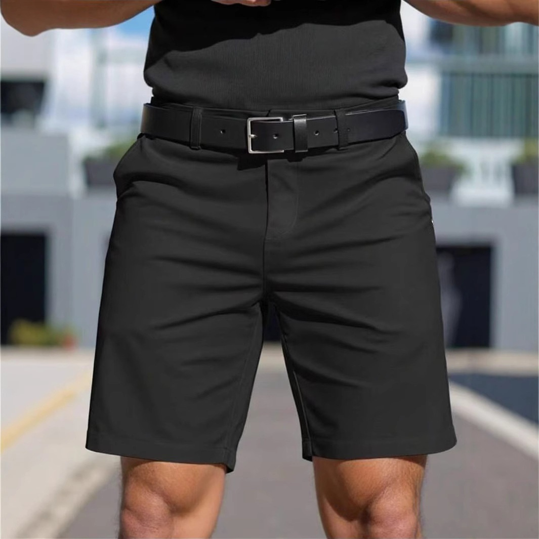 Men's Men's Solid Color Business Sports Shorts - Image 2