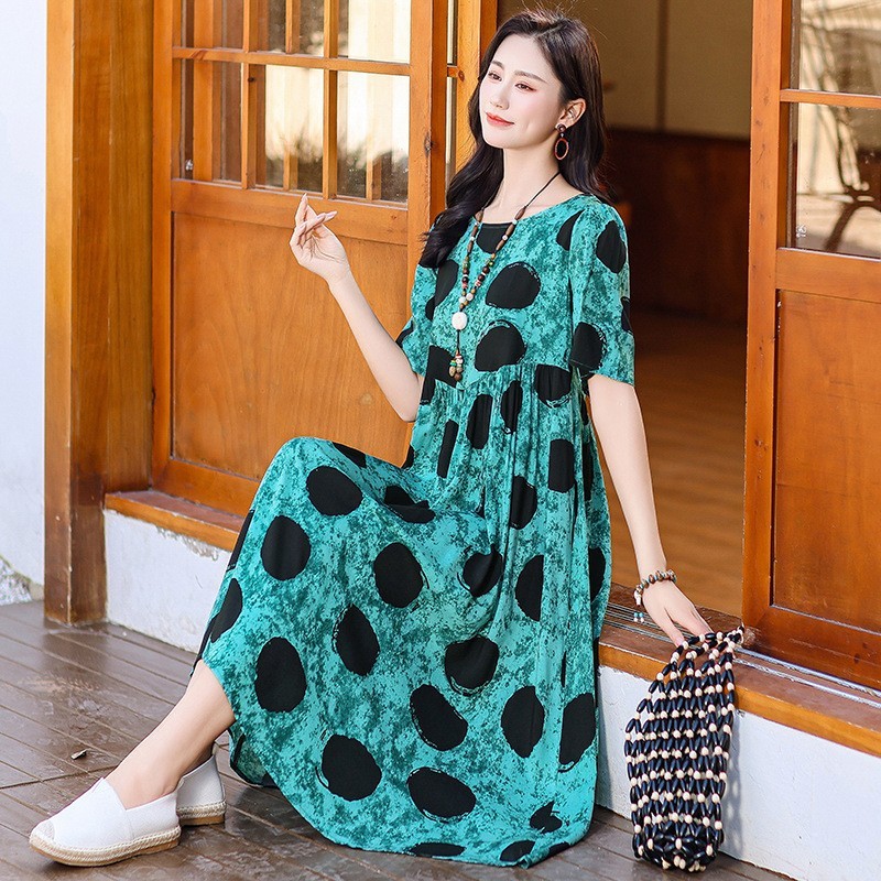 Floral Loose Outer Wear Dress - Image 3