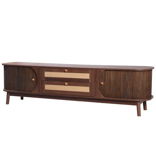 Rattan TV Stand For TVs Up To 75'', - Image 9