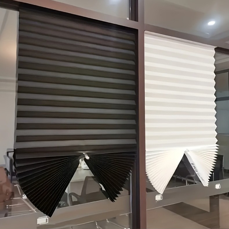Full Shading Self-adhesive Pleated Roller Shutter