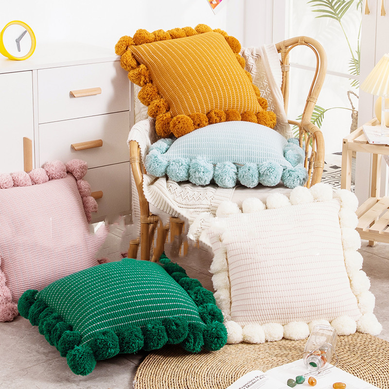 Throw Waist Knitted Cushion Pillowcase