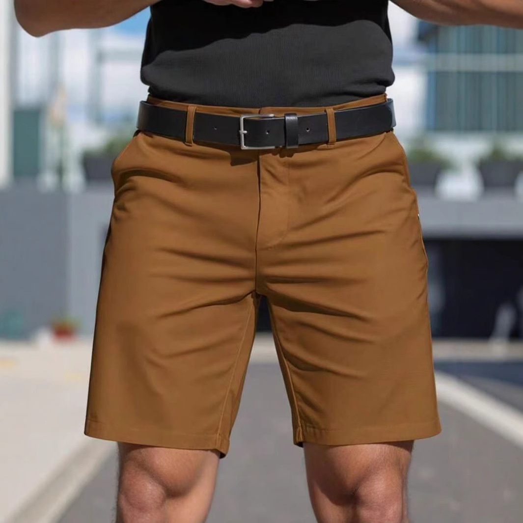 Men's Men's Solid Color Business Sports Shorts - Image 6