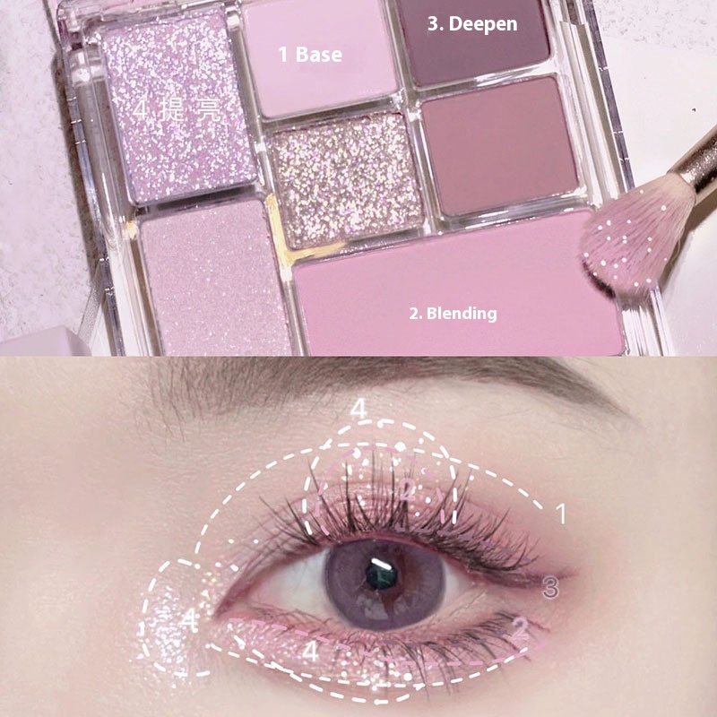 7 Color Eye Shadow Plate - Image 9