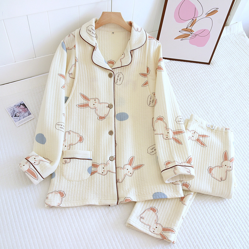 2-piece Thickened Maternity Pajamas Set