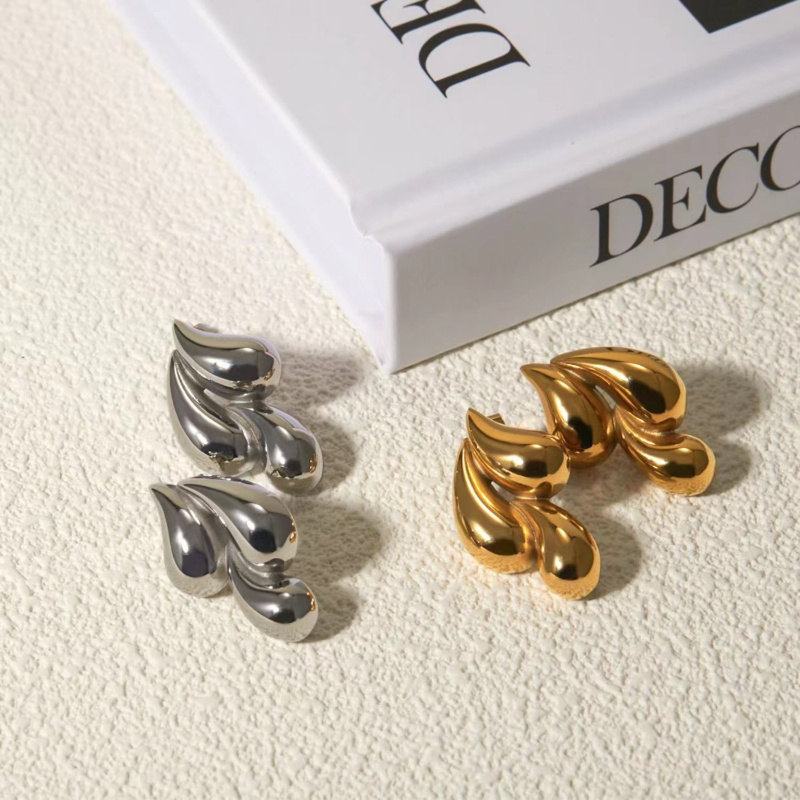 Double Water Drop Shaped Earrings - Image 10