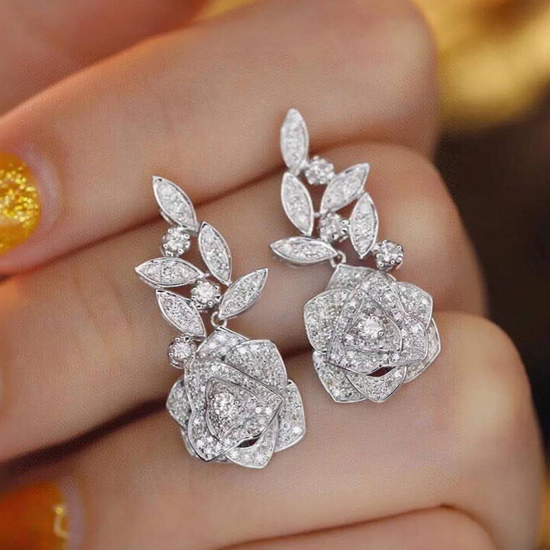 Flower Rose Earrings