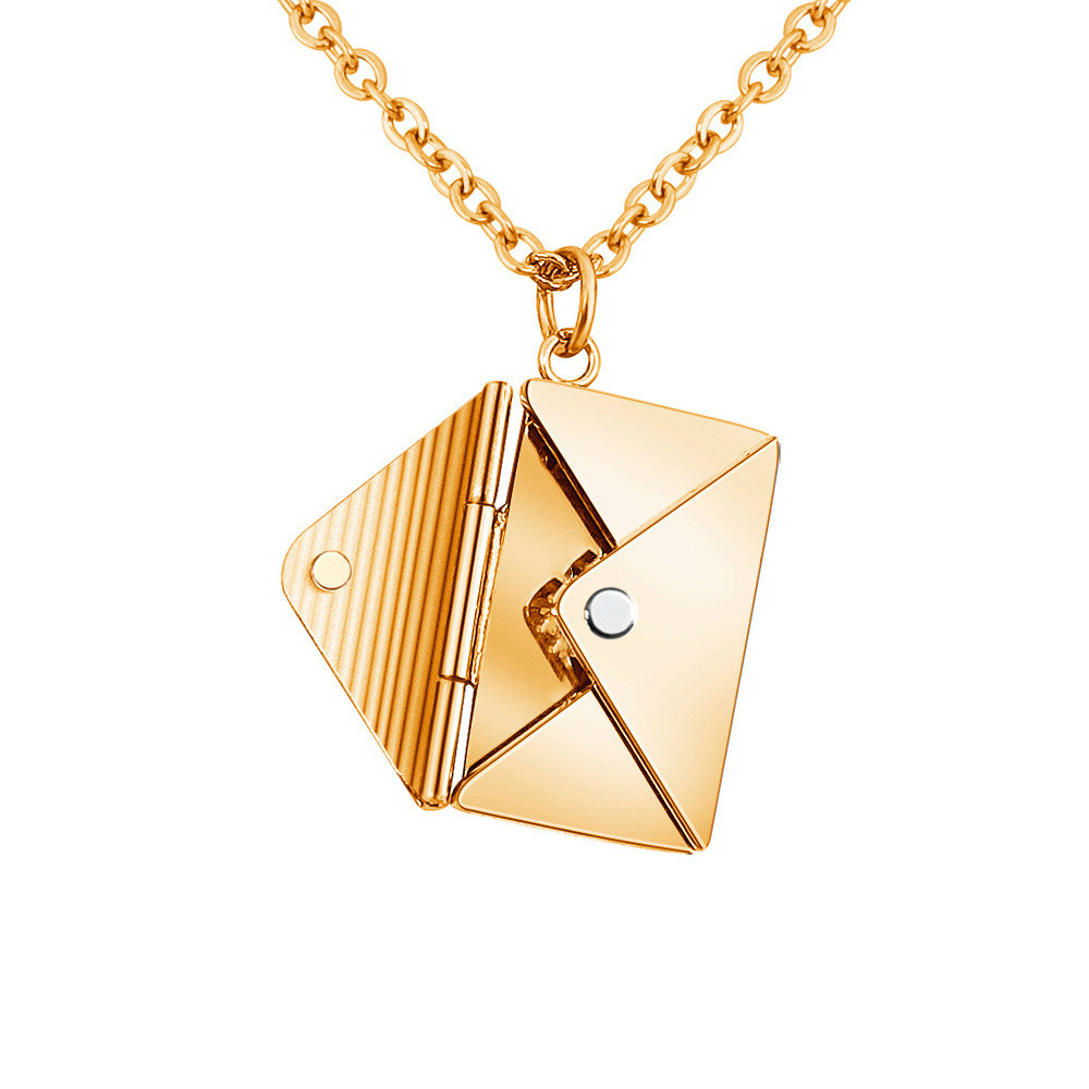 Lover Letter Pendant Envelop Necklace - Image 9