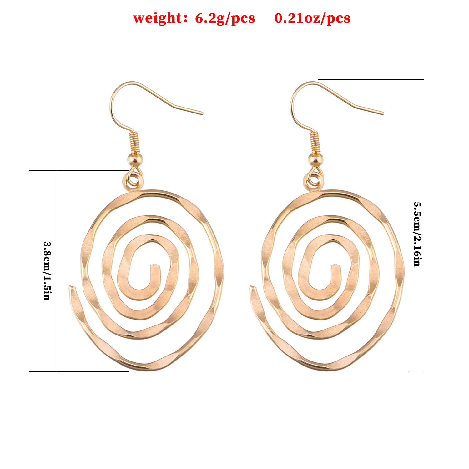 Creative Hollow Circular Vortex Earrings - Image 6