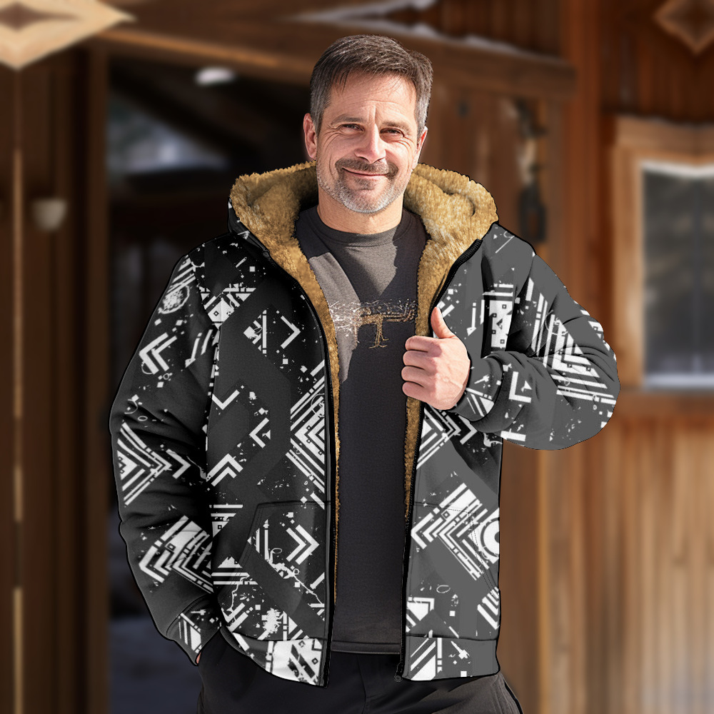 Fleece-Lined Thickened Winter Cotton-Padded Jacket