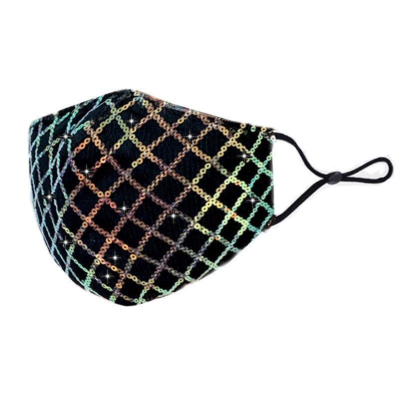 Sunscreen Sequin Mask