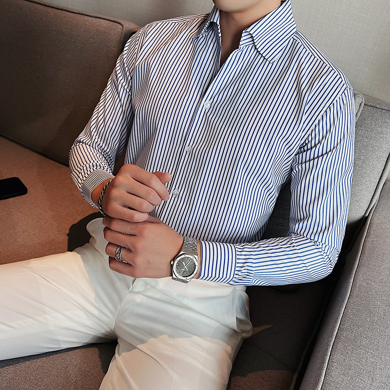 Men's Simple Multi Striped Shirt