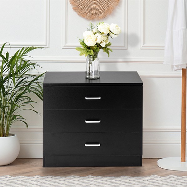 3 Drawers Bedside Table
