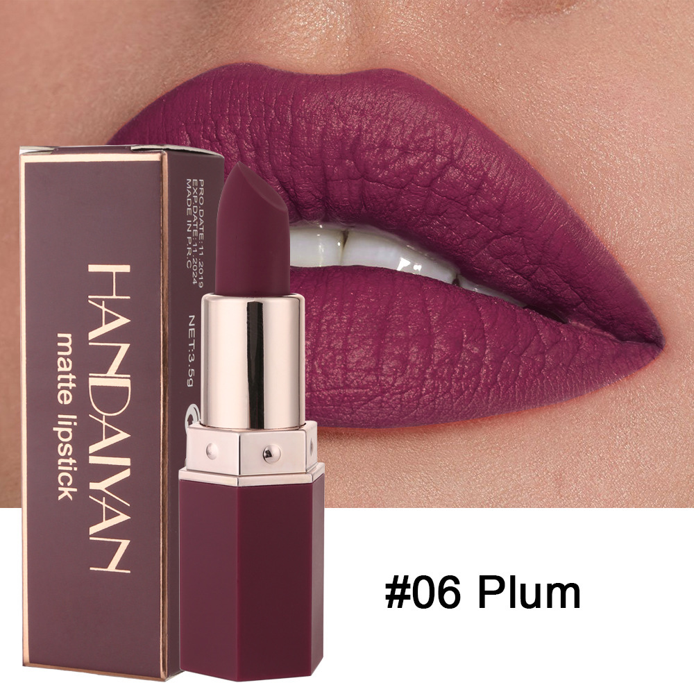 6-Color Matte Nourishing Lipstick - Image 4