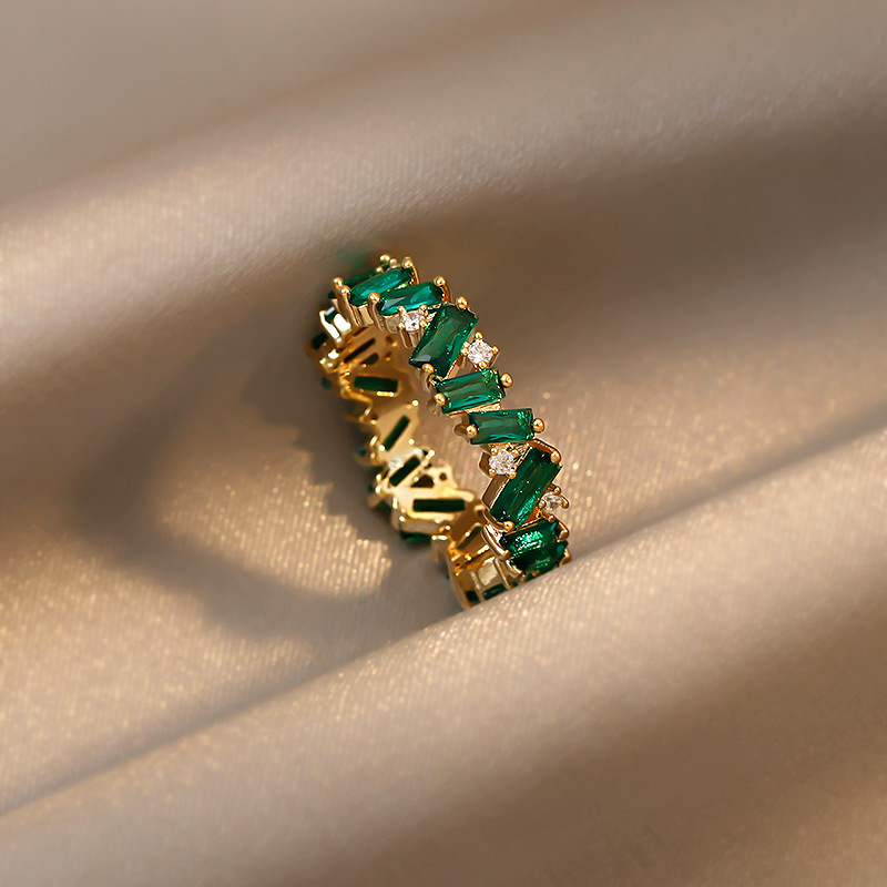 Emerald Zircon Ring - Image 5