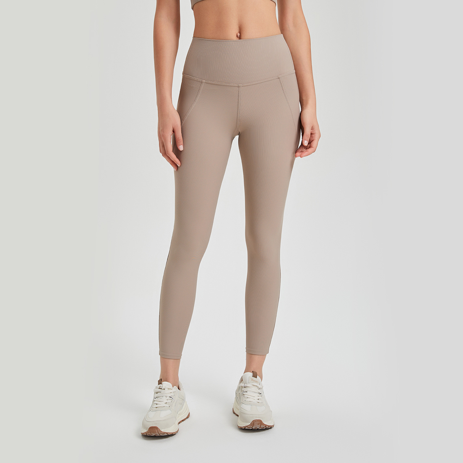High Waist Peach Sports Leggings