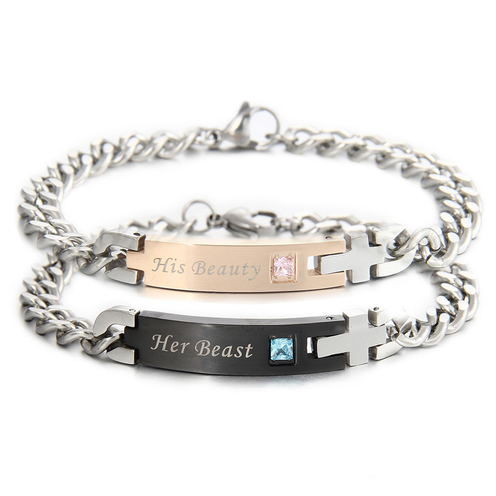 Romantic Him & Her Couple Hand Bracelet - Image 2