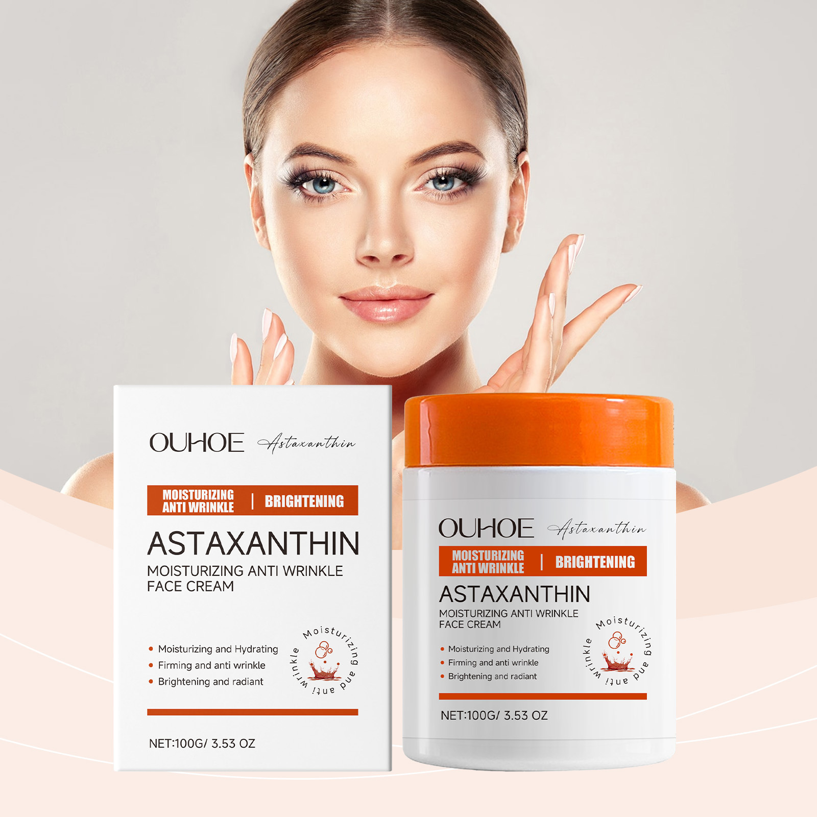 Facial Skin Astaxanthin Moisturizer
