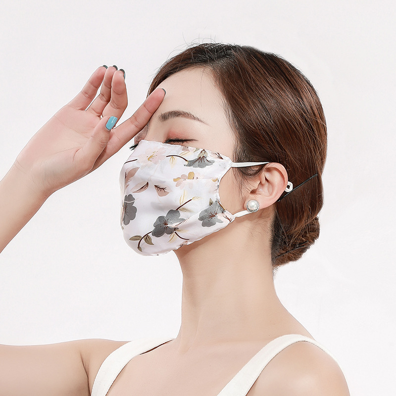 Ice Silk Print Breathable Sunshade Mask - Image 4