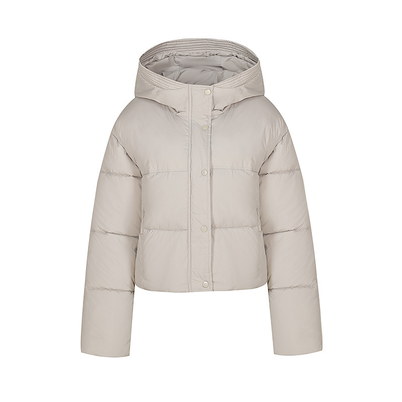 Women's Casual Hooded Short Down Jacket - Image 5