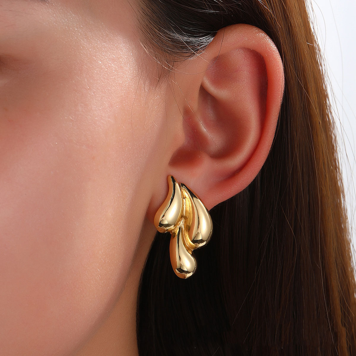 Double Water Drop Shaped Earrings - Image 6