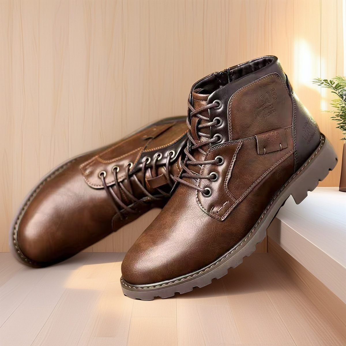 Plus Size Leisure Martin Ankle Boots - Image 5