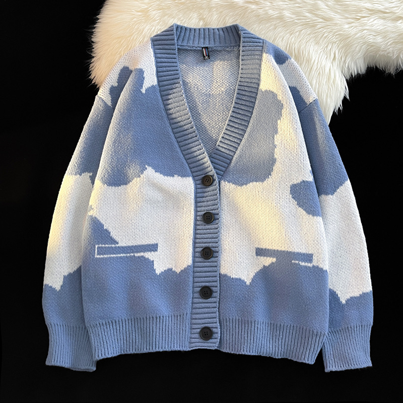 Loose Pullover Knitwear Top For Men