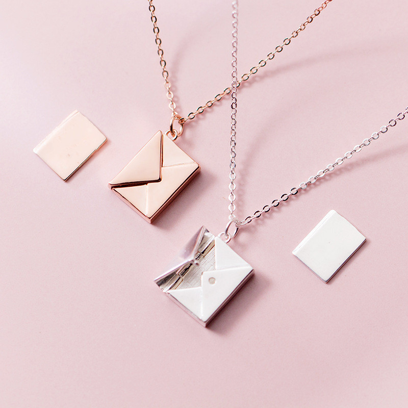 Lover Letter Pendant Envelop Necklace