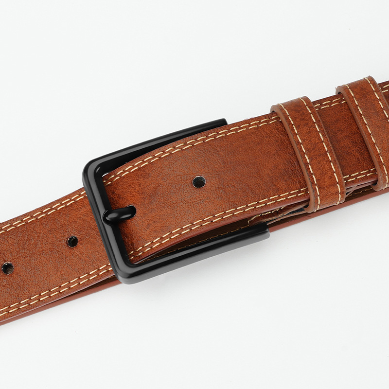 Retro Style Leather Belt - Image 5