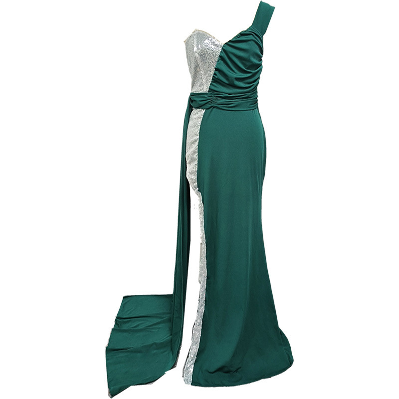 Elegant Gilding Split Skirt Ball Evening Dress - Image 3