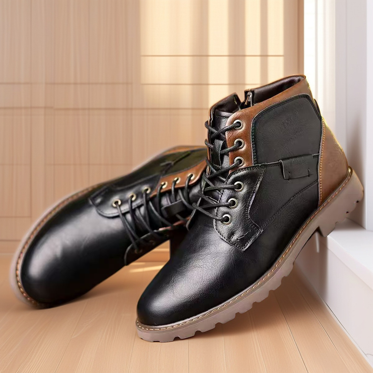 Plus Size Leisure Martin Ankle Boots - Image 7