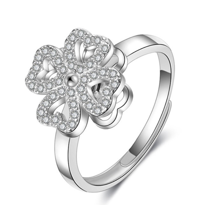 Four-leaf Clover Rotating Ring - Image 2