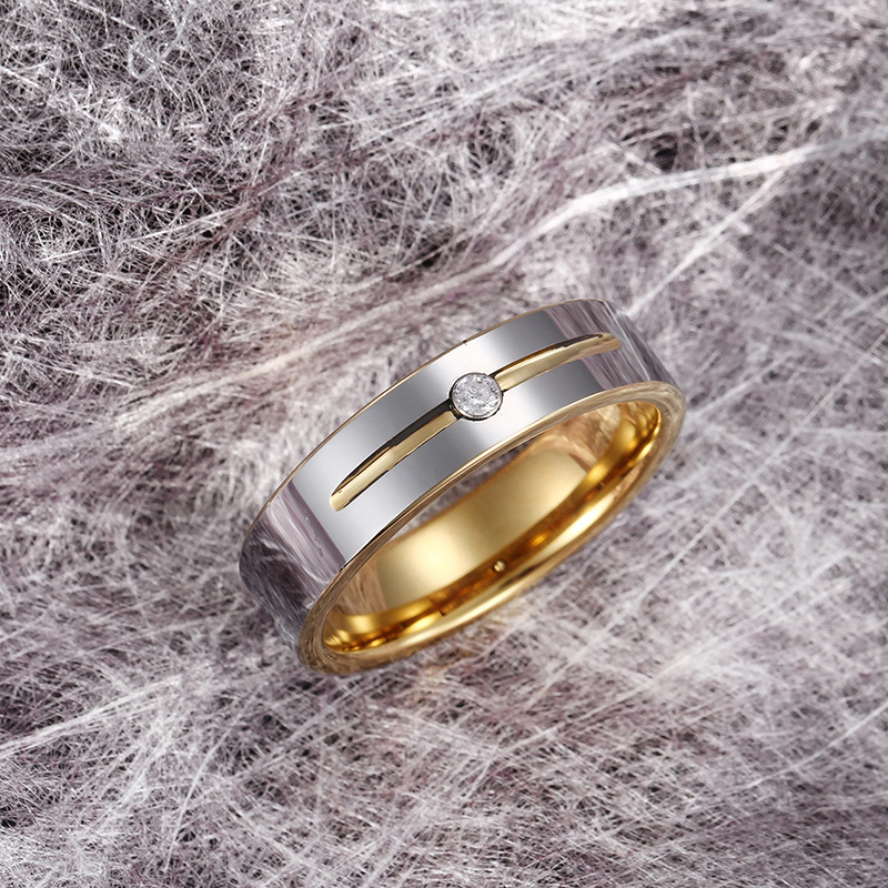 Personality Simple Inlaid Fashion Ring