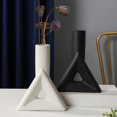 Minimalist Geometric Ceramic Vase - Image 7