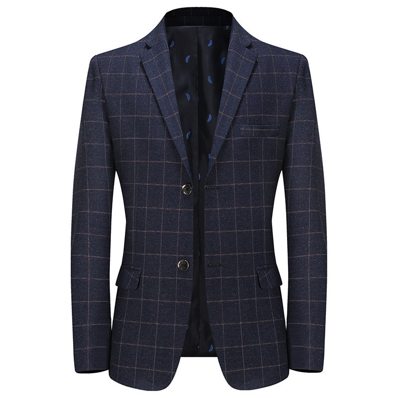 Plaid Fashion Leisure Coat Suits For Men