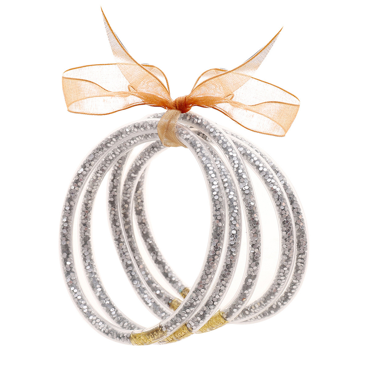 Plastic Tube Sequins Five Bracelets - Image 2