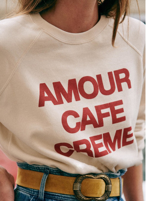 Stylish Alphabet Print Crew Neck Sweatshirt - Image 2