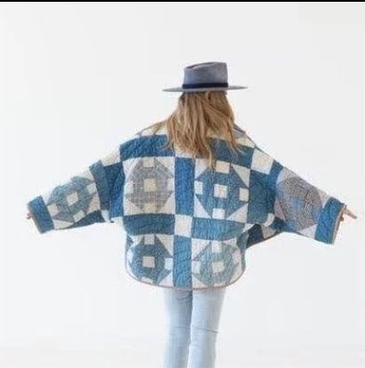 Women's Geometric Pattern Print Jacket - Image 2