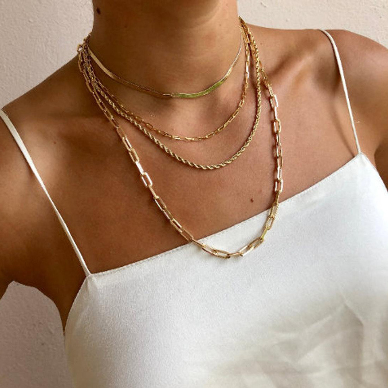 Stainless Steel Gold Chain Necklace