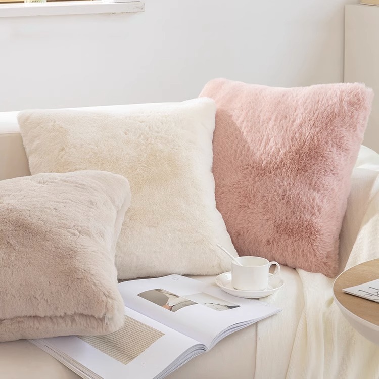 Sofa Bed Pillow Plush Pillowcase