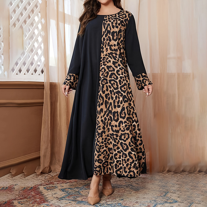 Leopard Print Maxi Dress
