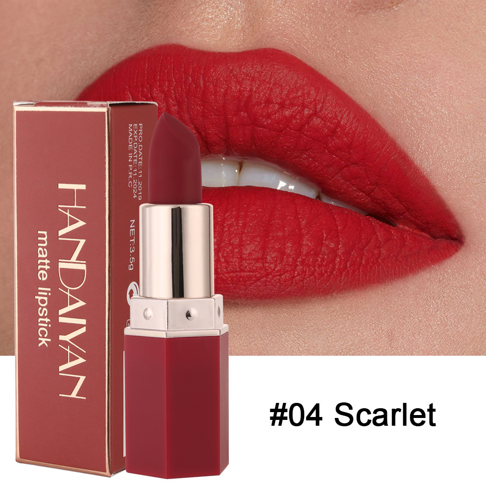 6-Color Matte Nourishing Lipstick - Image 2