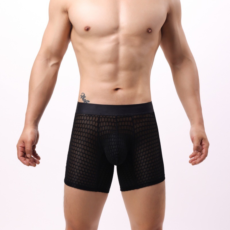 Comfortable Men's Lace Mesh Boxers
