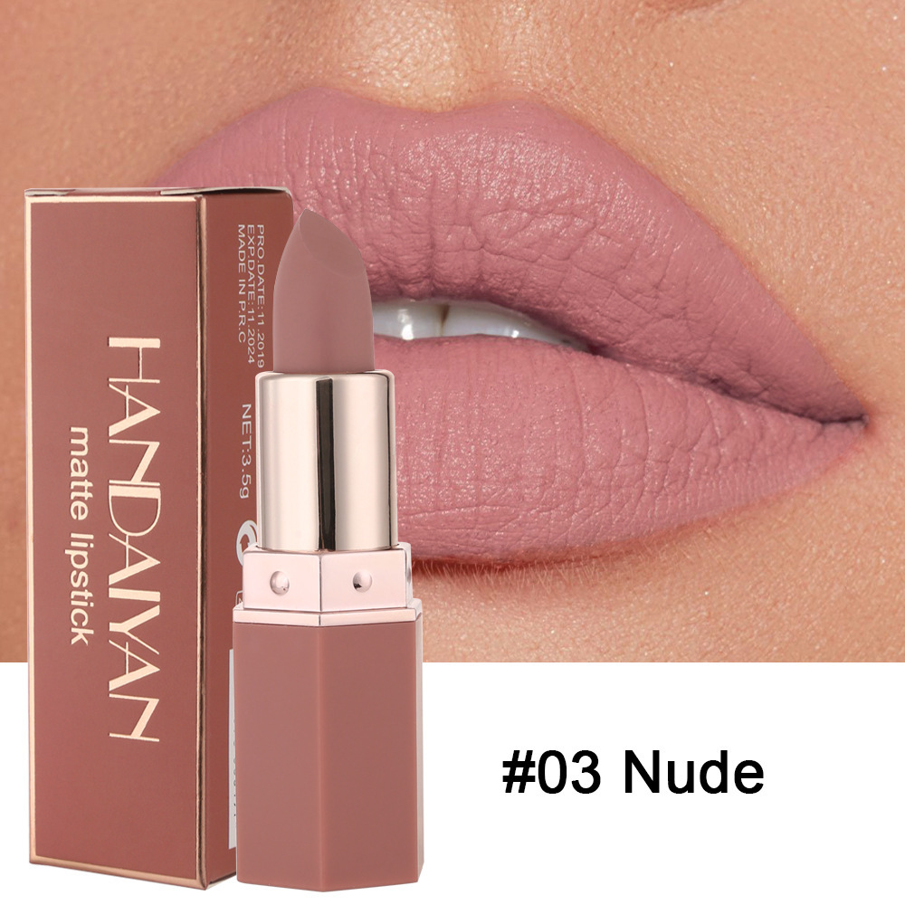 6-Color Matte Nourishing Lipstick - Image 6