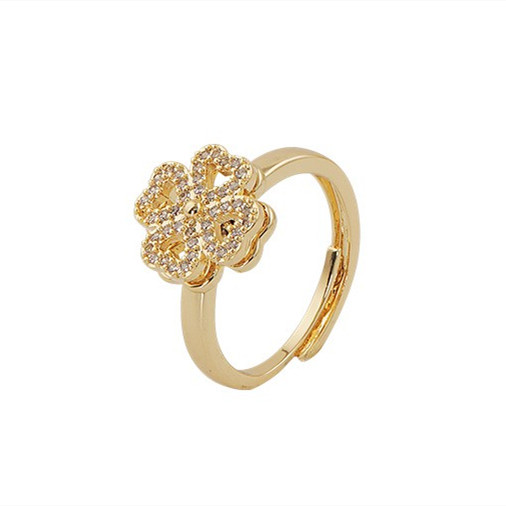 Four-leaf Clover Rotating Ring - Image 5