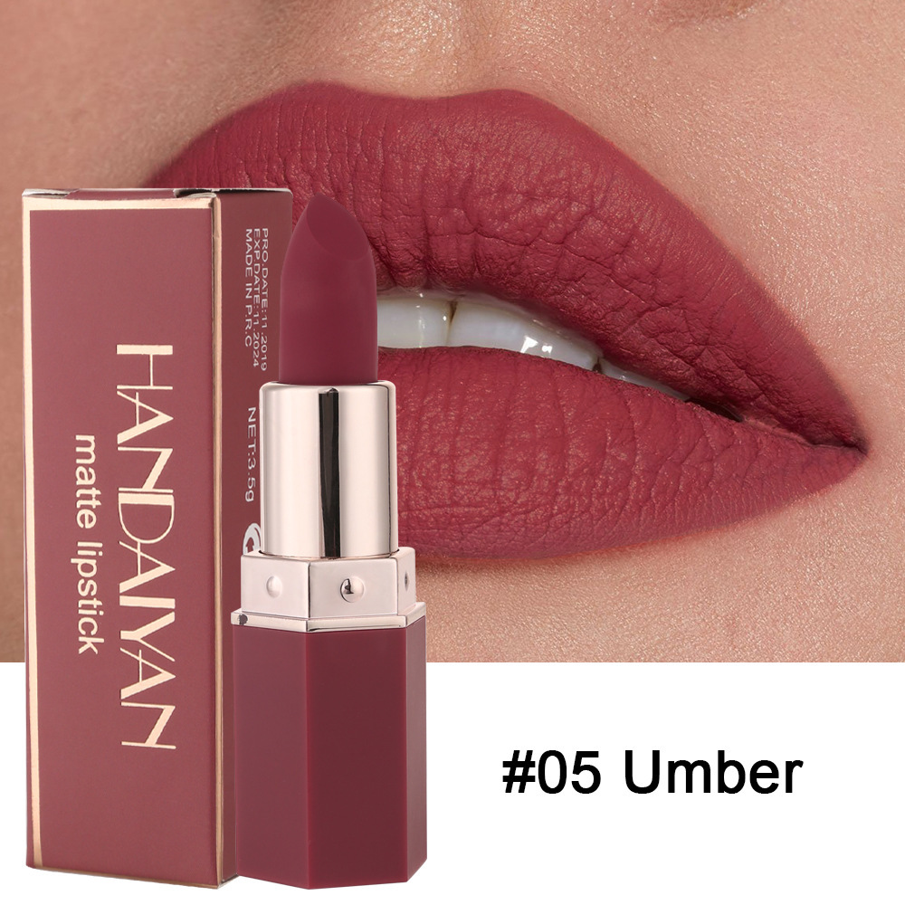 6-Color Matte Nourishing Lipstick - Image 3