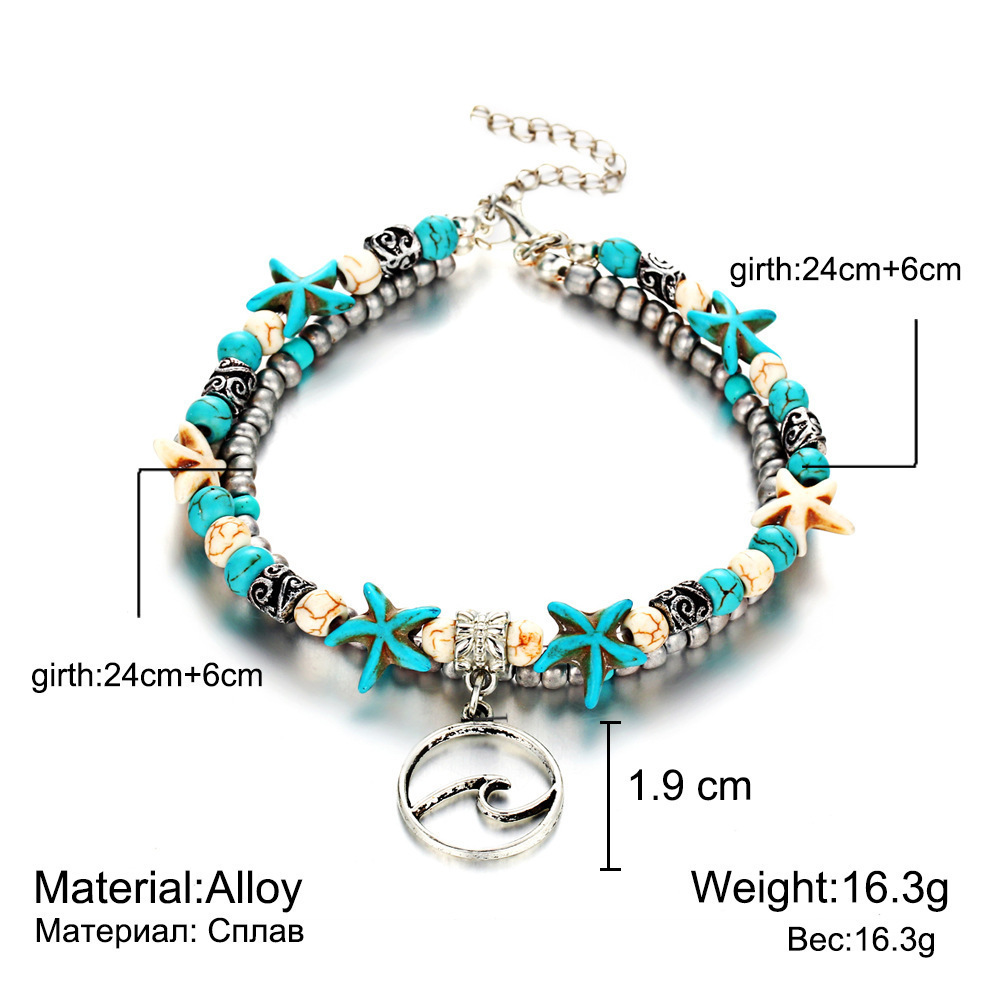 Leg Chain Star Fish Anklet - Image 2