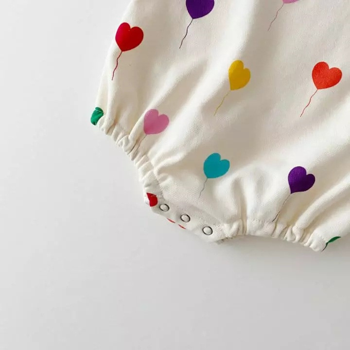 Baby Wrapping Love Print Romper - Image 4