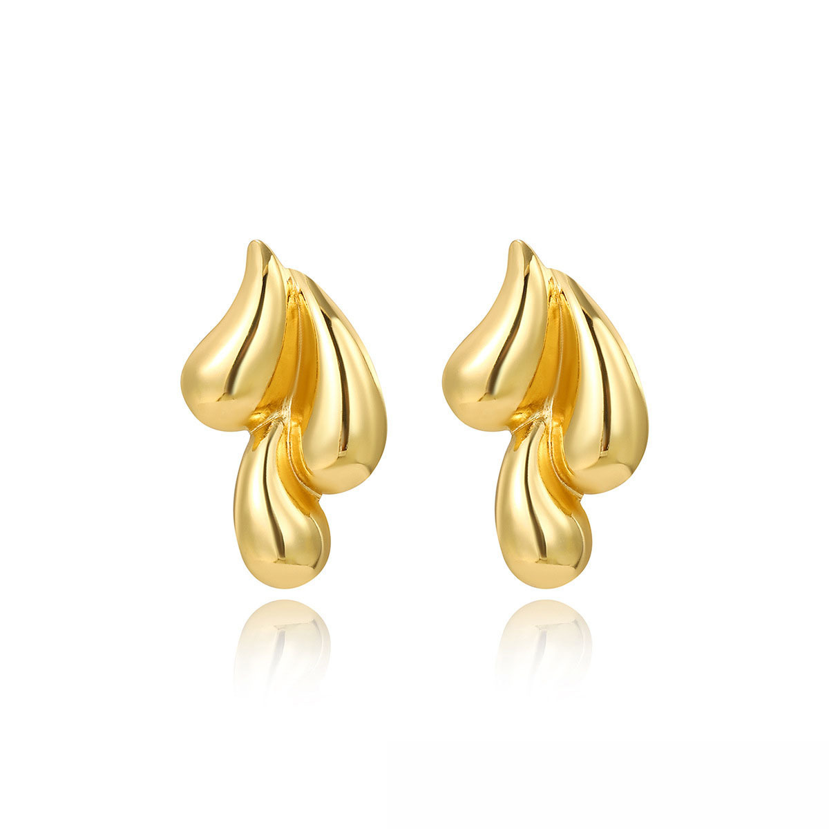 Double Water Drop Shaped Earrings - Image 9