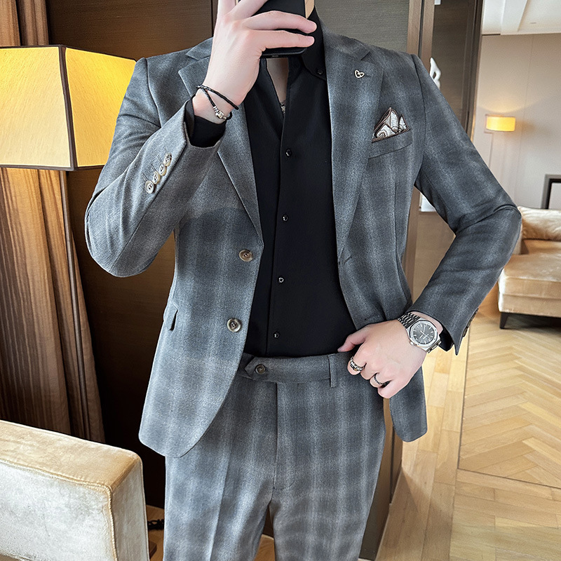 Men Business Formal Wear Two-piece Set