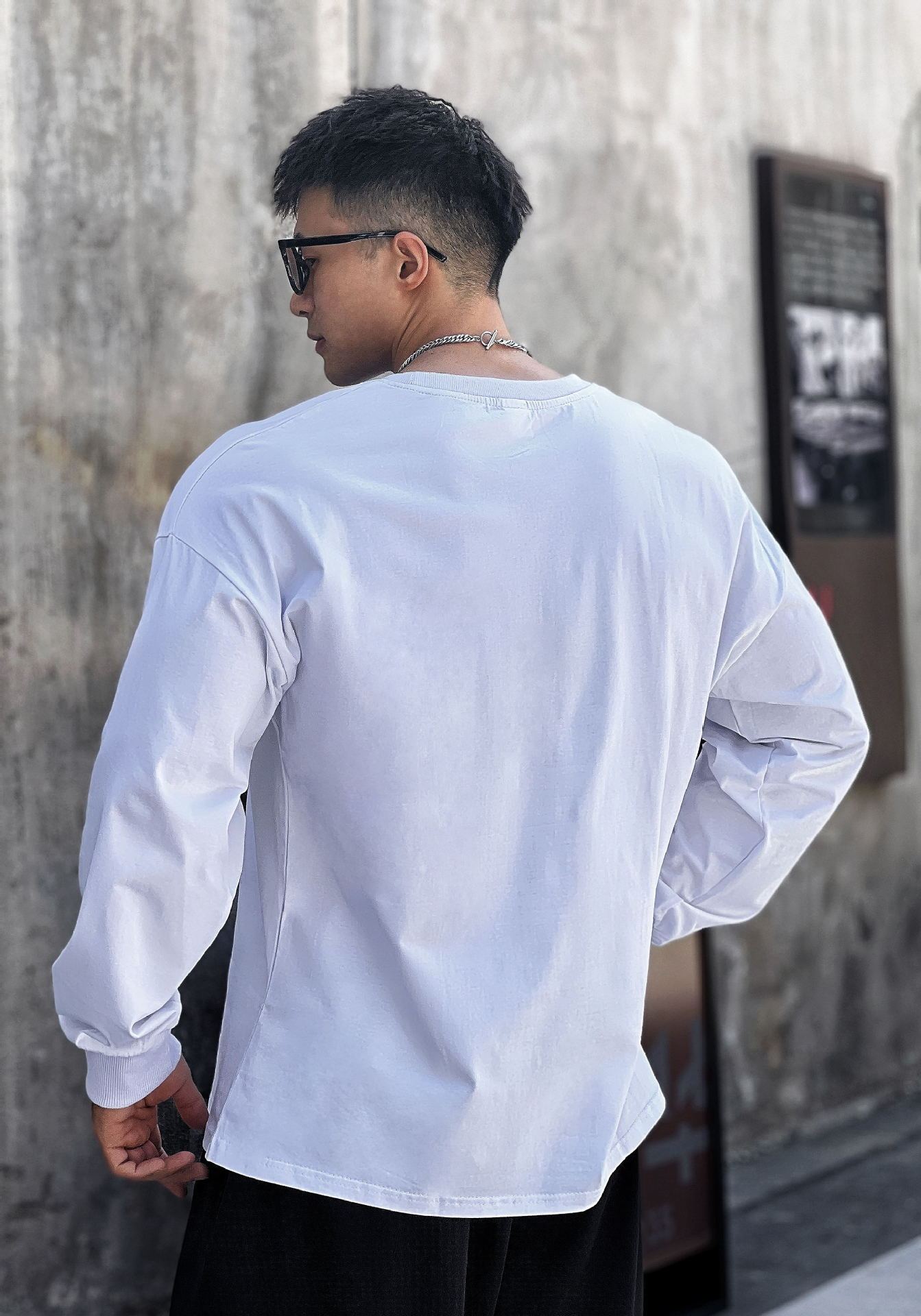 Loose Long Sleeve Thin Pullover Hoodie - Image 3